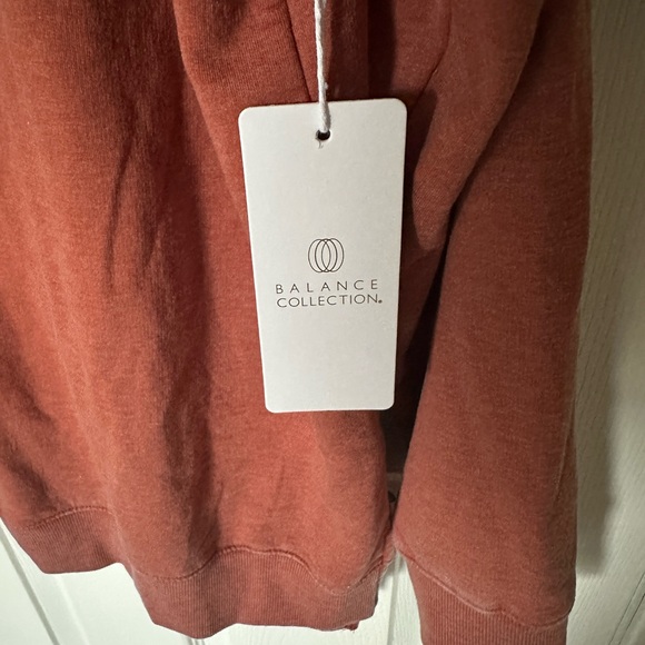NWT Balance Collection - Burnt Orange Scoop Neck Crewneck - Picture 5 of 6